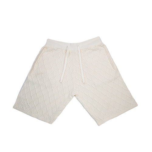 Short Trèfle en Laine Blanc Crème