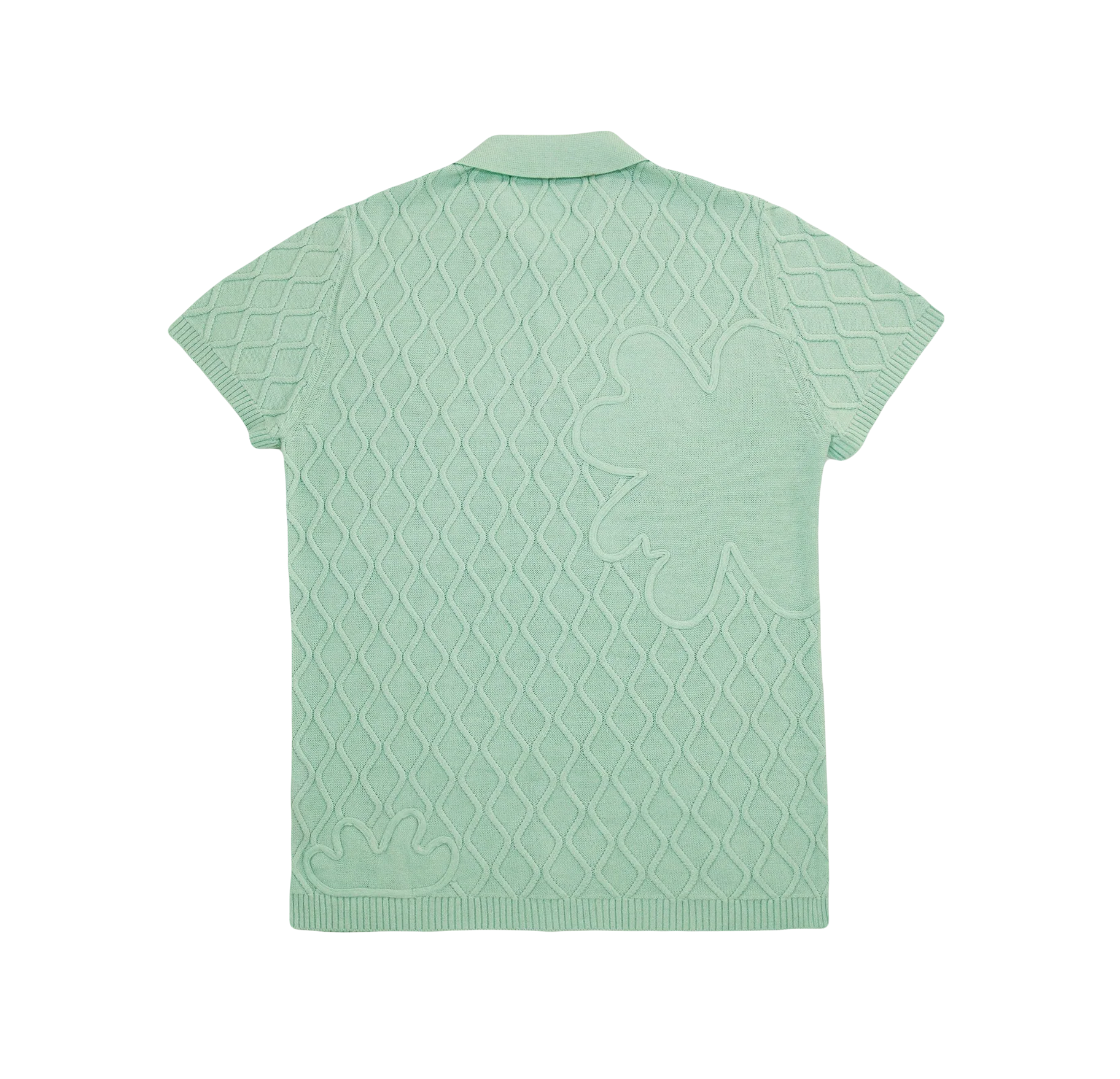 Polo Trèfle en Laine Vert Menthe